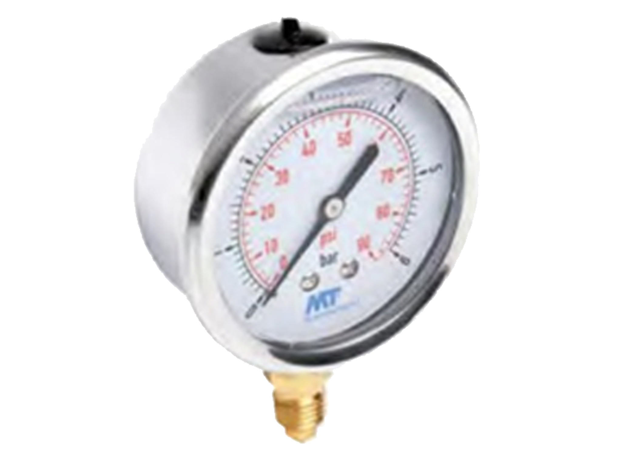 Manómetro con glicerina DN63 conexión radial