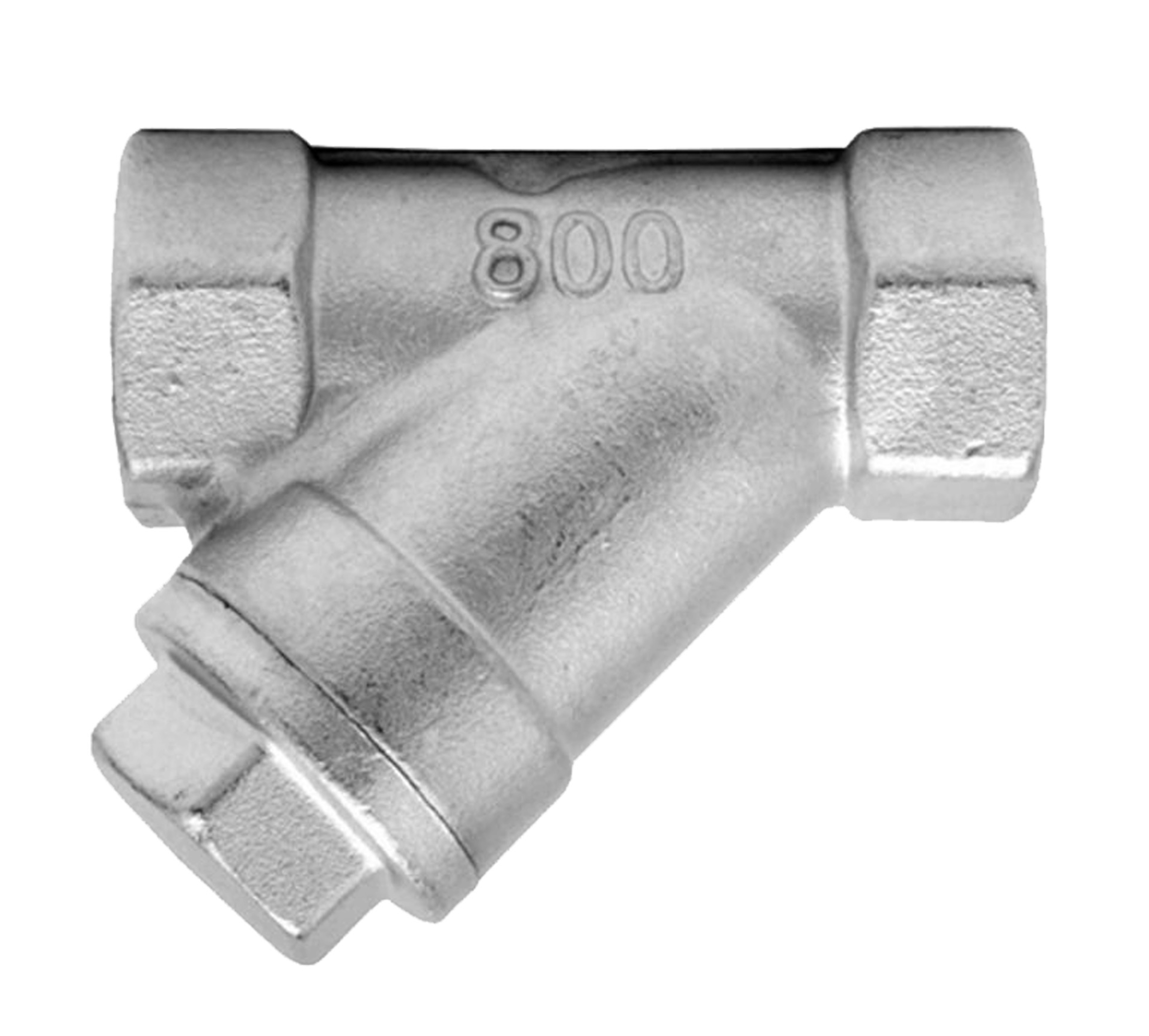 Filtro Y de Acero Inoxidable roscado con tamiz de filtración 1mm