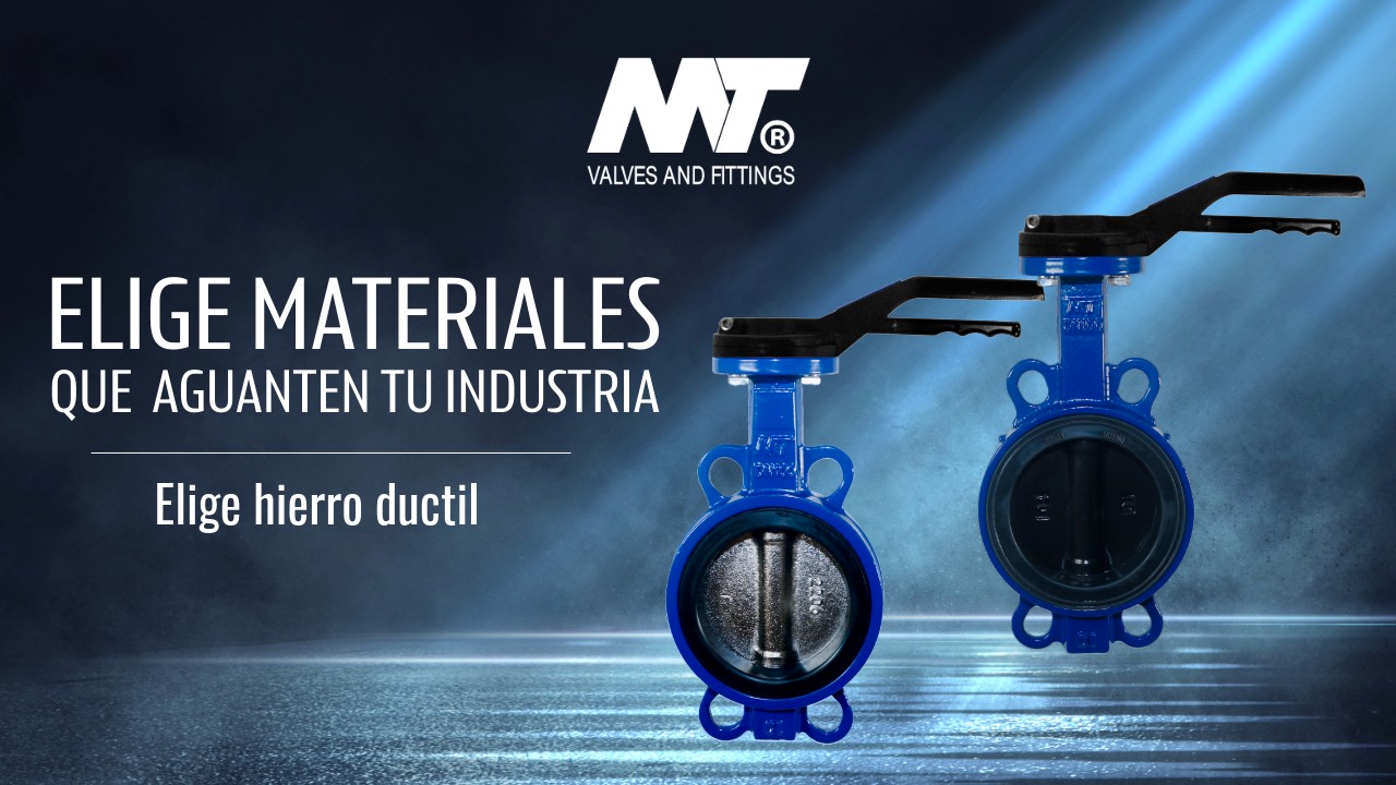 Comparativa de materiales: Hierro dúctil, hierro gris y acero al carbón en válvulas de mariposa
