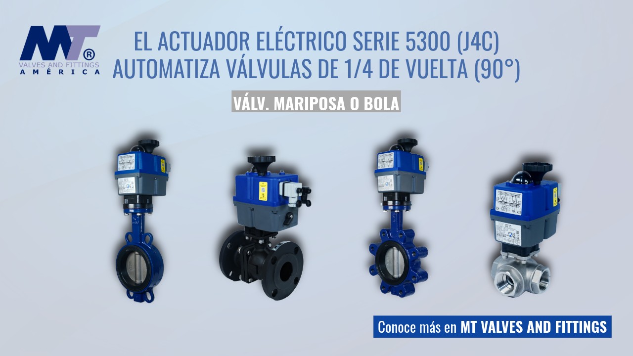 Actuador eléctrico serie 5300 (J4C): automatización de válvulas con precisión y seguridad