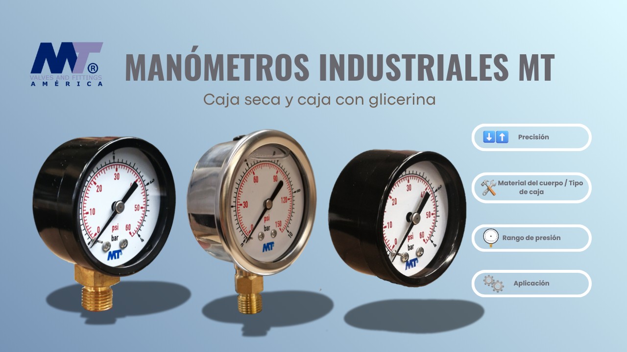 Manómetros industriales MT: cómo elegir el ideal para tu sistema