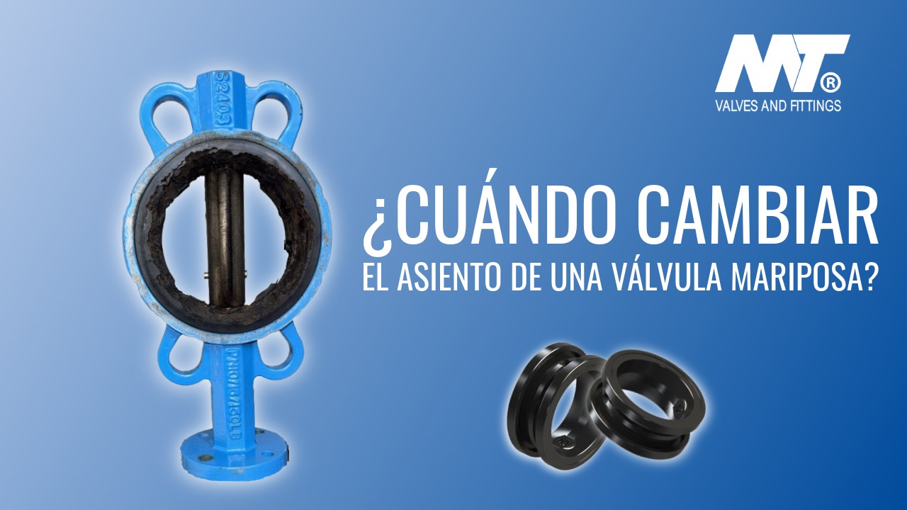 ¿Cada cuánto se deben cambiar los asientos de una válvula de mariposa?