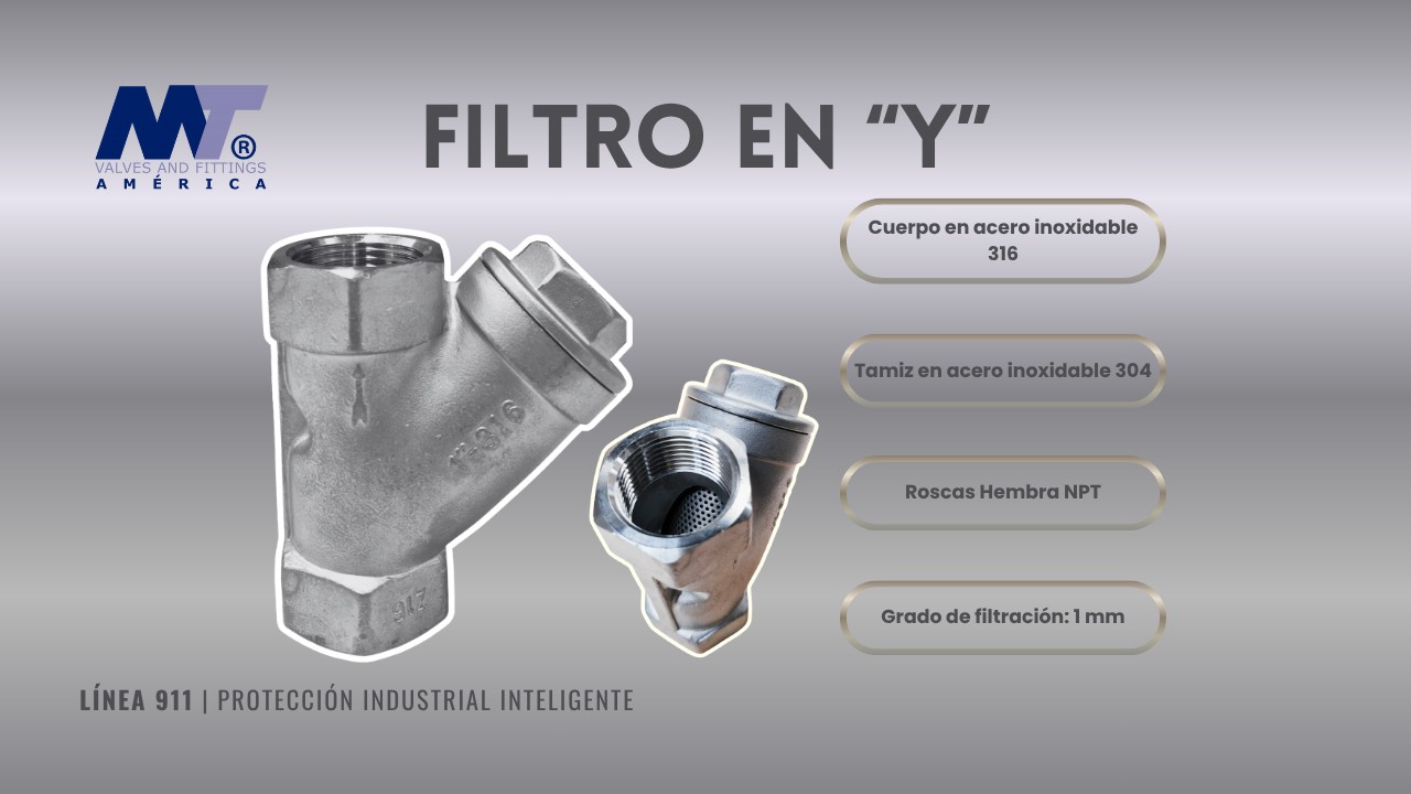 Filtro en y línea 913: ventajas, mantenimiento y recomendaciones de instalación